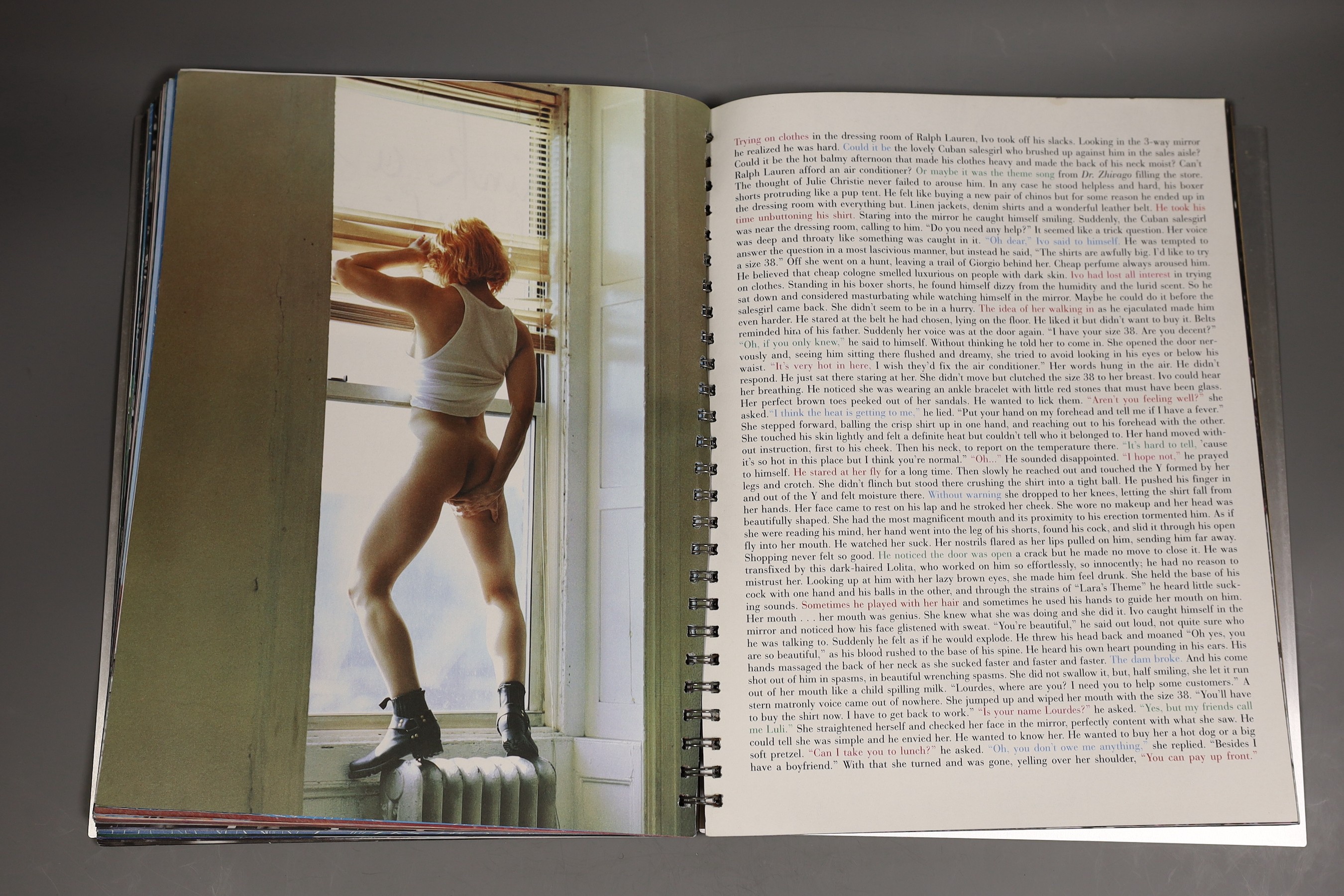'Sex', by Madonna, photographed by Steven Meisel, art directed by Fabien Baron, edited by Glenn O’Brien, Produced by Callaway, Published by Martin Secker & Warburg